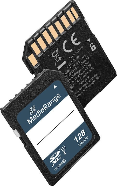 Productafbeelding MediaRange SD kaart SDXC CL.10 UHS-1 (128 GB, SD, U1, UHS-I)