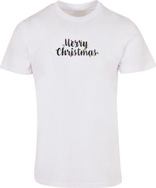 Produktbild Merchcode Merry Christmas Lights Basic Round Neck T-Shirt - 114963 (L)