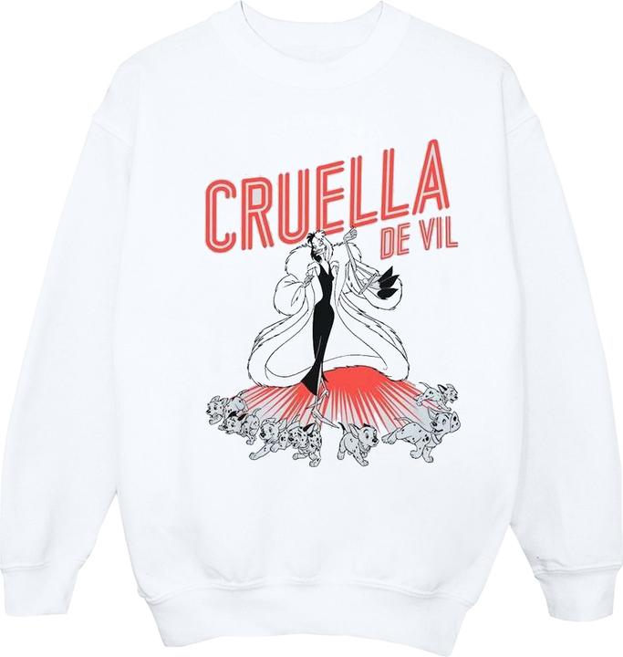 Actual product image Disney Womens/Ladies Cruella De Vil Dalmatians Sweatshirt (L)