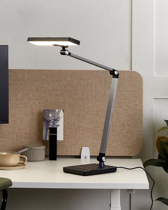 Image du produit Beliani Lampe de bureau LED Métal noir 73 cm réglable LACERTA (920 lm)