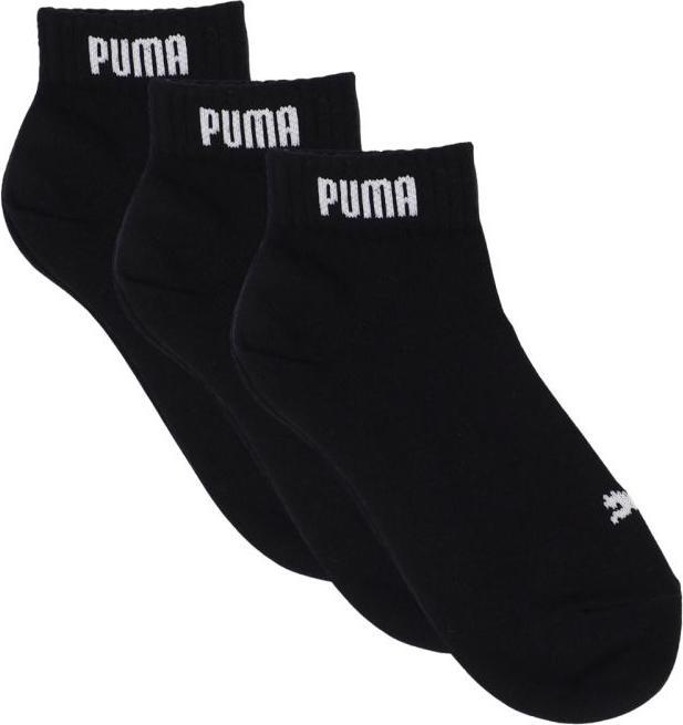 Produktbild Puma Quarter Socken 3er Pack Quarter, Unisex, Schwarz, UK 2.5-5 (35 - 38)