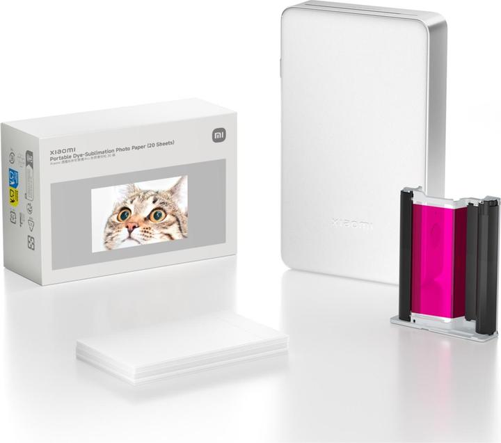 Image du produit Xiaomi Office supplies Portable Dye-Sublimation Photo Paper (20 Sheets) | (20 pcs)