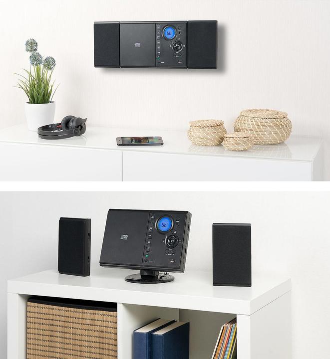 Produktbild Auvisio Vertikale Stereo-Kompaktanlage mit Bluetooth