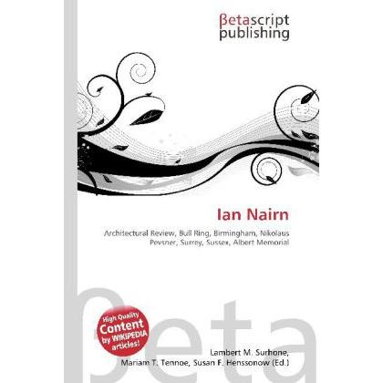 Ian Nairn, Fachbücher von Lambert M. Surhone, Miriam T. Timpledon, Susan F. Marseken