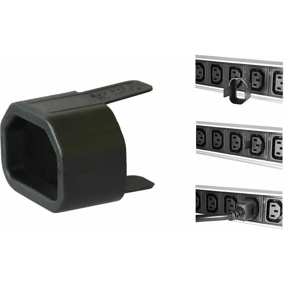 Thumbnail - MicroConnect, Kabelschutz + Kabelführung, slip-on sleeve for C14 Black