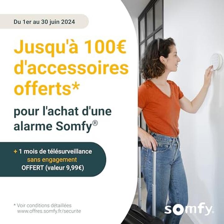 Actual product image somfy Advanced Wireless Home Alarm System with Motion Detector and Smartphone Alerts