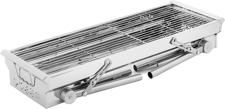 Produktbild Royal Catering Holzkohlegrill Klappgrill mit Rost 43 x 25 cm Edelstahl / verzinkter Stahl (25 cm)