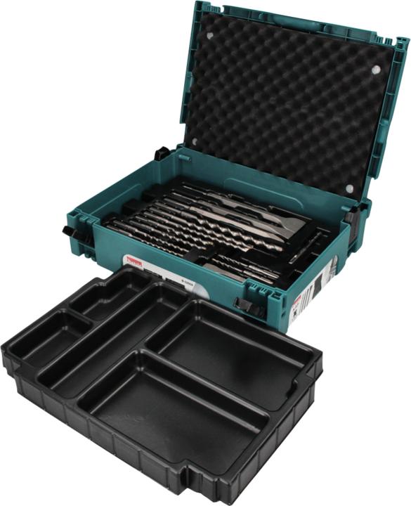 Actual product image Makita SDS-PLUS drill and chisel set in Makpac 17 pcs. (1.4 cm)