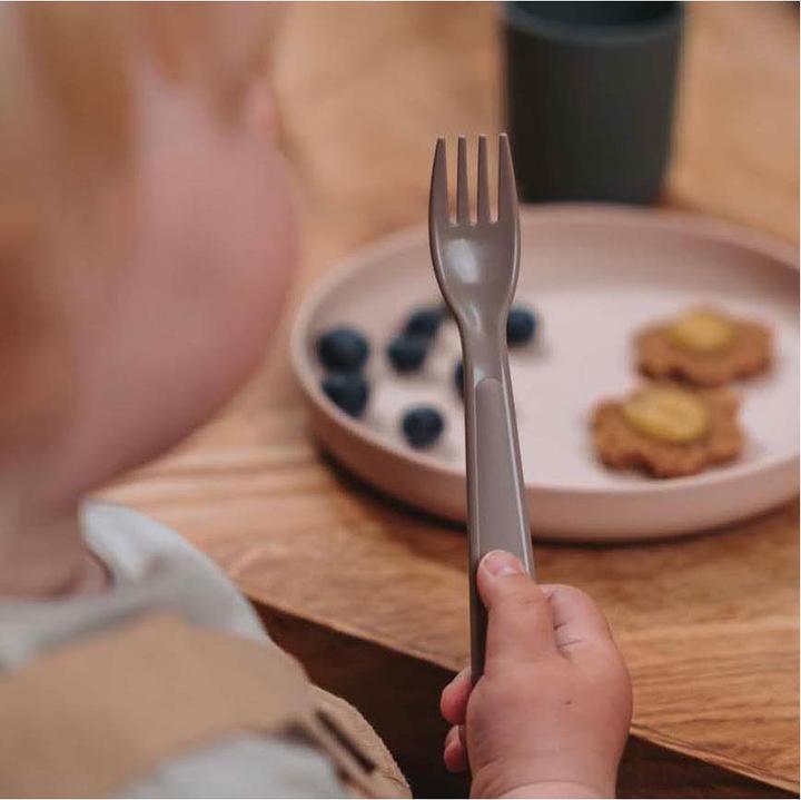 Actual product image dantoy Tiny Organic Cutlery Set g/green 2pcs