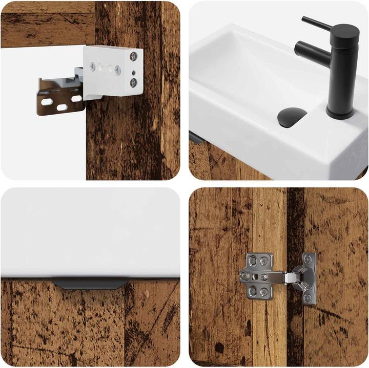 Produktbild vidaXL Badezimmerschrank (45.50 x 22.50 x 84 cm)