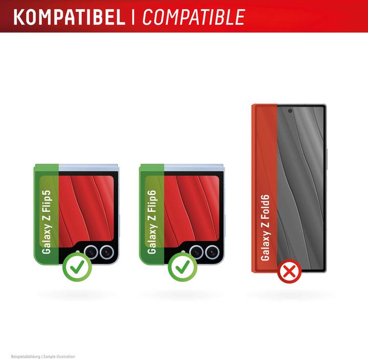 Produktbild Displex Smart Glass 2D (1 Stück, Samsung Galaxy Z Flip5, Samsung Galaxy Z Flip6)