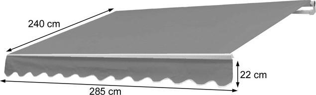 Actual product image Swisshandel24 Replacement cover for awning HWC-E31, folding arm awning replacement cover sun protection, 3x2,5m (3 m)