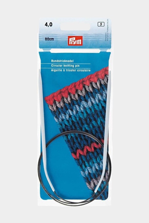 Actual product image Prym Circular knitting needle Ø 4 mm x 80 cm, aluminium, grey