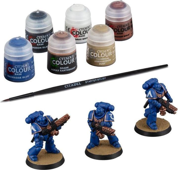 Actual product image Games Workshop Warhammer 40k - Citadel Space Marines Inferno Paint Set (Plastic)