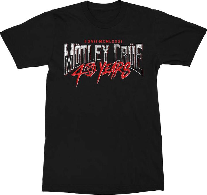 Produktbild Motley Crue T-shirt Erwachsene 40 Jahre (XL)