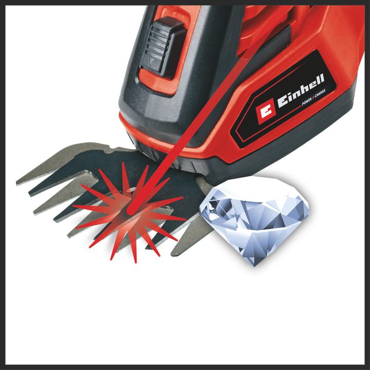 Actual product image Einhell 18 V Battery Grass and Shrub Shears GE-CG 18/100 LiT Power X-Change (Rechargeable battery operated)