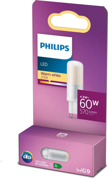 Actual product image Philips Capsule (G9, 4.80 W, 570 lm, 1 x, E)