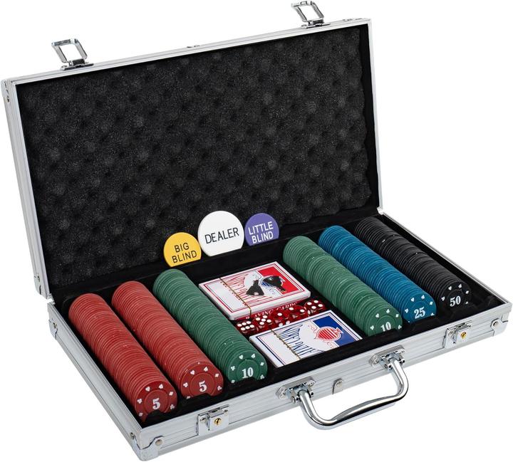 Immagine prodotto H&F Pokerkoffer Set mit 300 Chips