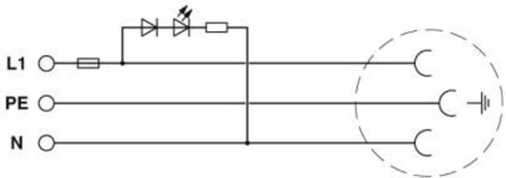 Produktbild Phoenix Steckdose EO-CF/PT/LED/F/GN (0804043)