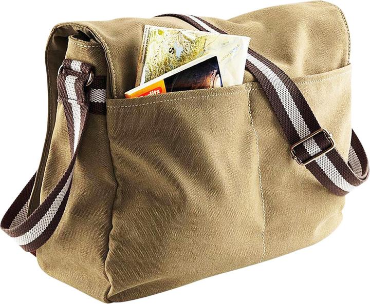 Produktbild Quadral Vintage SegeltuchTasche Umhängetasche 14 l (2 StückPackung)