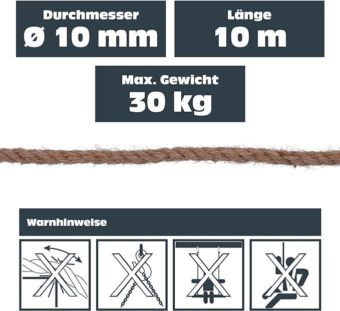 Produktbild Helpmate Hanfseil (10 m)