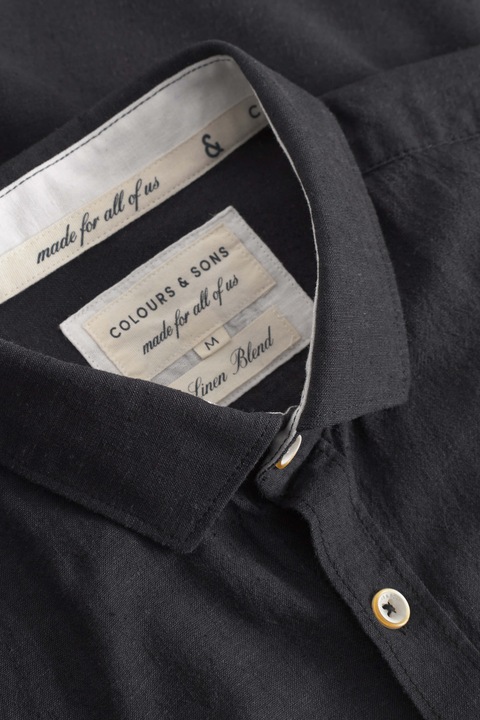 Produktbild Colours & Sons Langarmhemd Shirt-Linen Blend Kent (M)