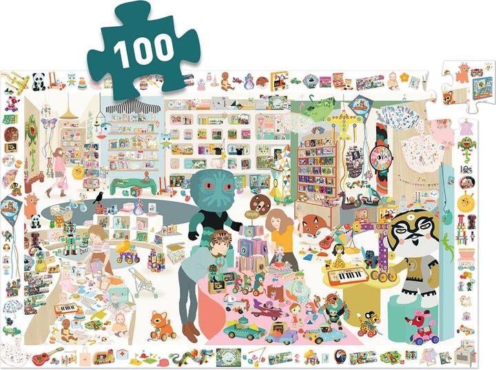 Immagine prodotto Djeco Puzzle a oggetti nascosti piccolo negozio 100 pezzi (100 pezzi)