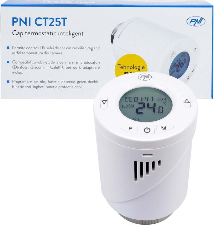 Actual product image PNI Radiator thermostat CT25T