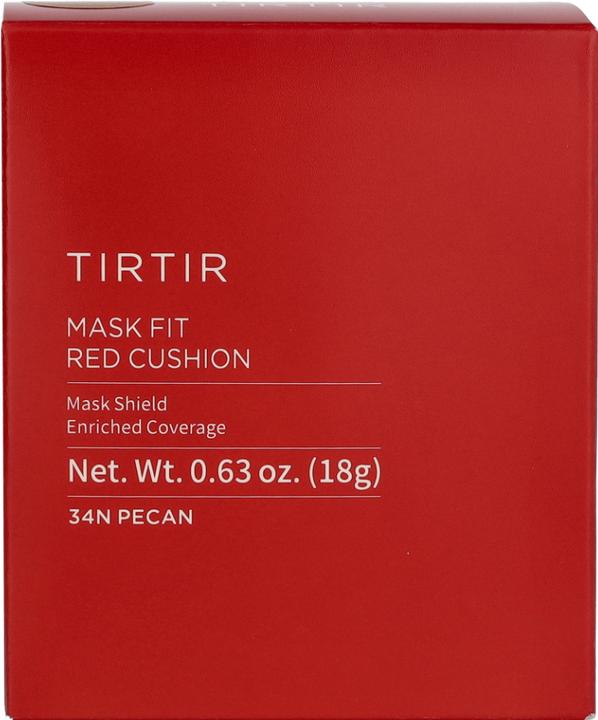 Actual product image TirTir Mask Fit Red Cushion Foundation - Full Coverage, Weightless, Skin Fit (#34N Pecan)