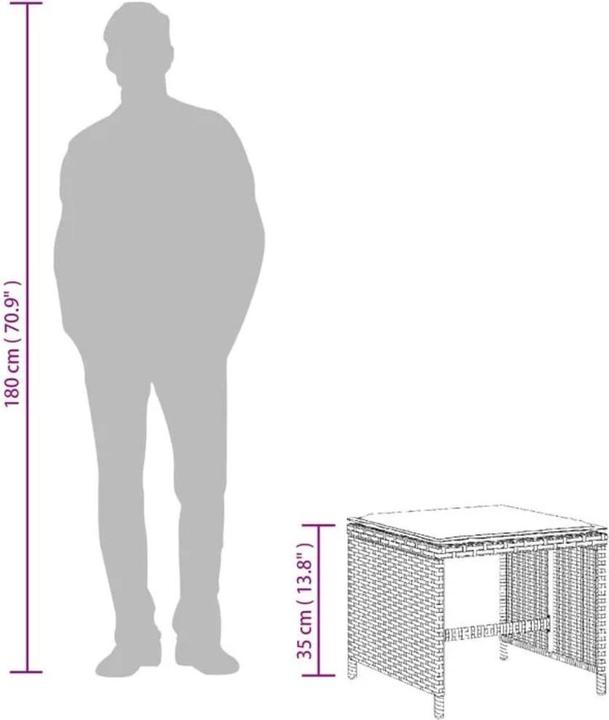 Produktbild vidaXL Gartenhocker