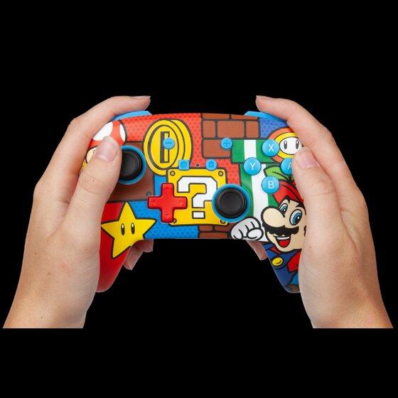 Produktbild PowerA Enhanced trdls controller til Nintendo Switch - Mario Pop