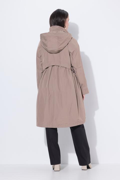 Actual product image Ulla Popken Curved Cross Seam Rain Coat