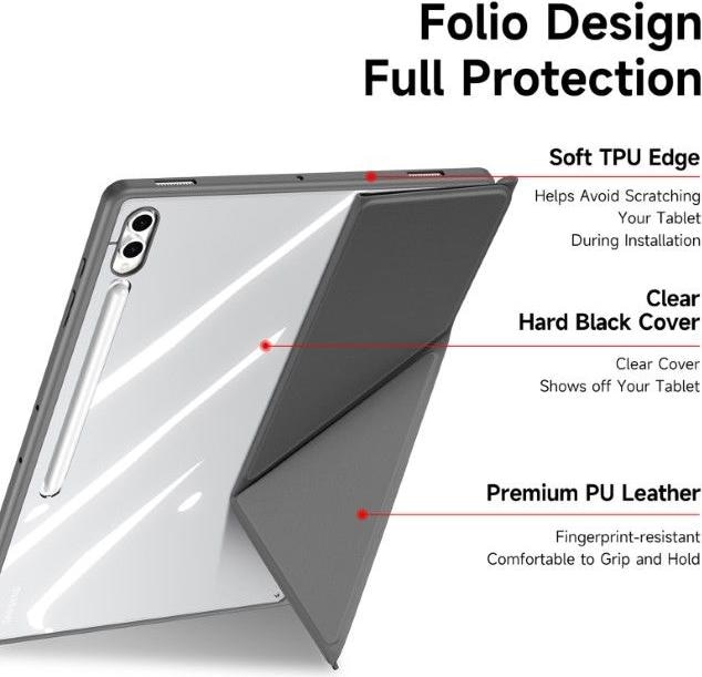 Actual product image Dux Ducis Magi Series Bookcover Cover (Galaxy Tab S8 Ultra, Galaxy Tab S10 Ultra, Galaxy Tab S9 Ultra)