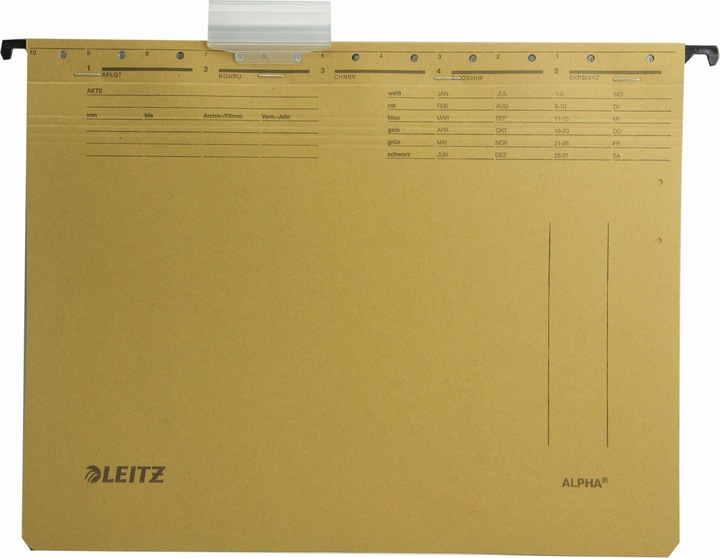 Produktbild Leitz Mehrfach-Hängehefter ALPHA® (A4, 1 x)