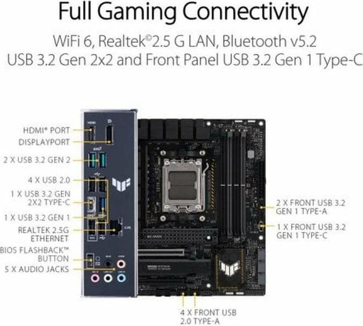 Produktbild ASUS Tuf B650M-Plus (AM5, AMD B650, mATX)