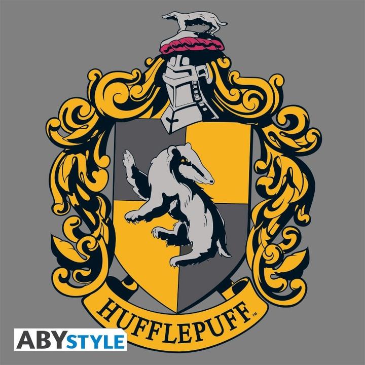 Produktbild ABYstyle HARRY POTTER - Tshirt Hufflepuff woman SS grey yellow - premium (M)