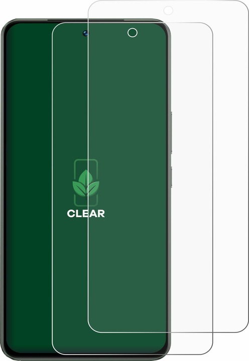 Actual product image ScreenLeaf Protective film sustainable screen protector screen protector film clear transparent (2 Piece, LG V30)