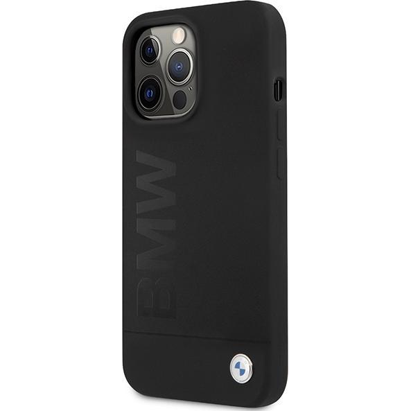 Thumbnail - BMW Etui BMHCP13LSLBLBK iPhone 13 Pro / 13 6,1" czarny/black hardcase Silicone Signature Logo (Apple iPhone 13 Pro), Sma...