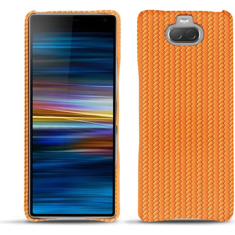 Noreve Lederschutzhülle (Sony Xperia 10 Plus), Smartphone Hülle, Orange