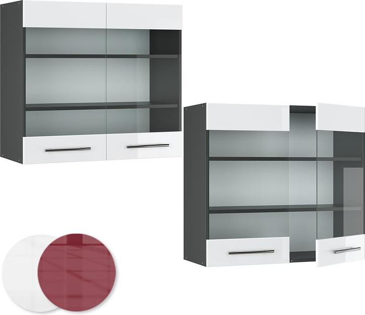 Produktbild Vicco Küchenglasschrank Fame-Line (80 x 34.10 x 72 cm)