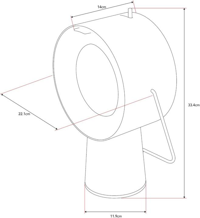 Produktbild airhood Tragbarer kabelloser Küchenluftreiniger mit Aktivkohlefilter