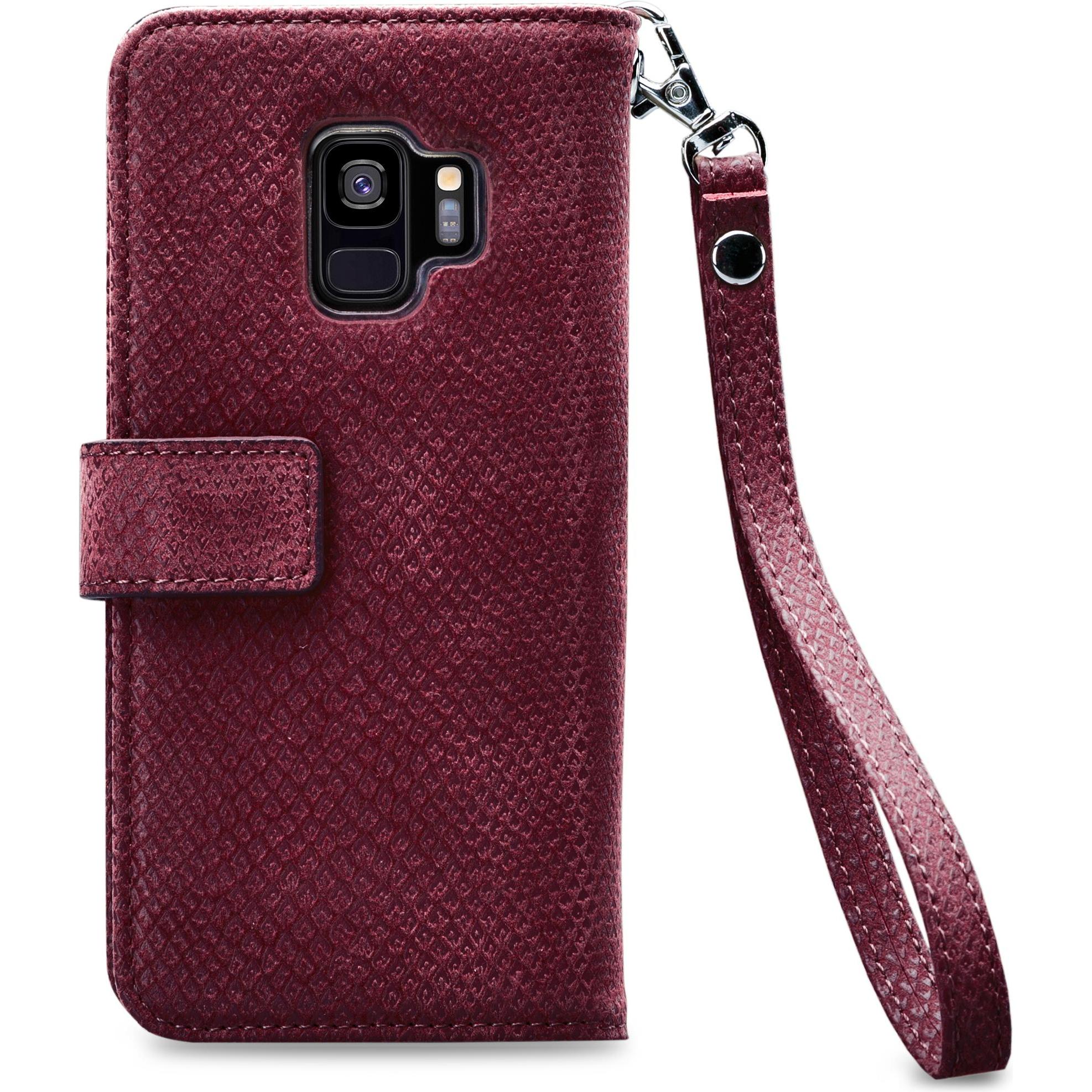 Thumbnail - Mobilize 2in1 Reissverschlusstasche (Samsung Galaxy S9), Smartphone Hülle, Rot