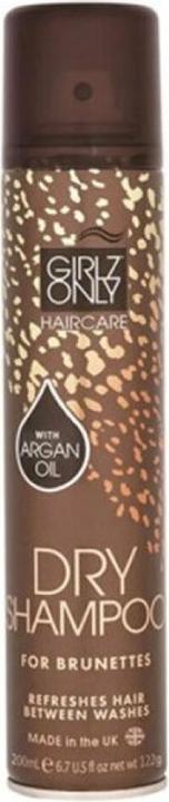 Actual product image Girlz Only DRY SHAMPOO for brunettes with argan oil 200 ml (200 ml, Dry shampoo)