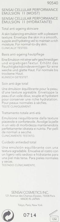 Produktbild Sensai Cellular Perf. Emulsion II (100 ml, 24h Creme)