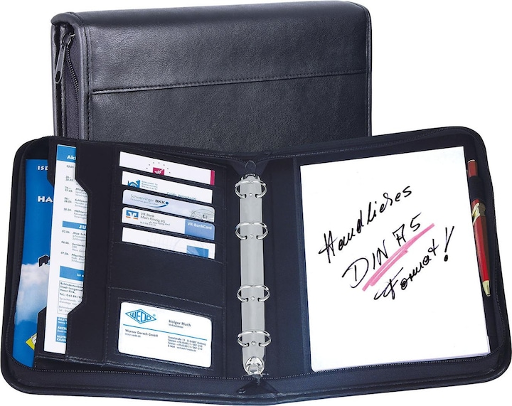 Wedo College folder imitation leather black A5 (A5, 1 x)