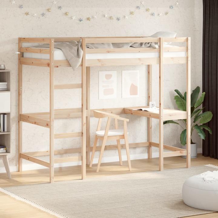 Actual product image VidaXL Loft bed with desk (90 x 190 cm)