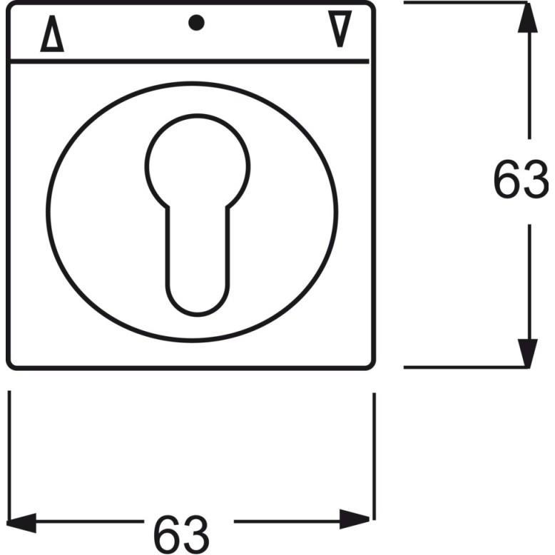 Thumbnail - Busch-Jaeger, Zubehör Schalterprogramm, Zentralscheibe mit Beschriftungsfeld 2CKA001710A3157