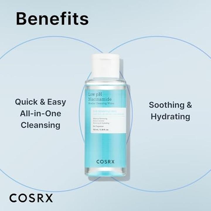 Actual product image Cosrx Low pH Niacinamide Micellar Cleansing Water Daily Mild Facial Cleanser (Micelle water, 100 ml)