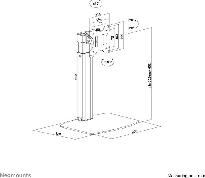 Produktbild Neomounts Tischhalterung (Tisch, 32")