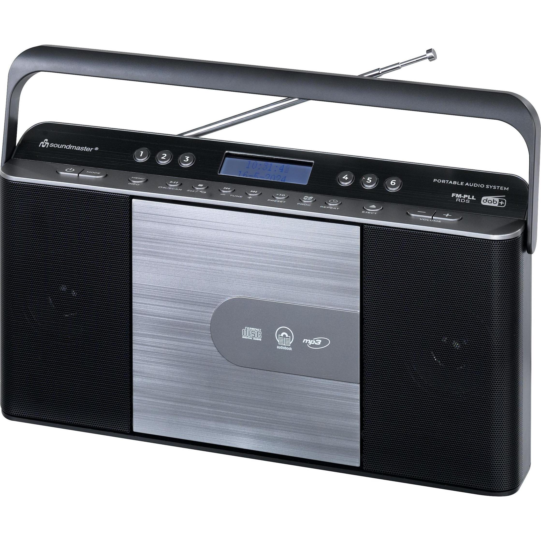 Soundmaster RCD1870SW (DAB+, FM), Radio, Schwarz, Grau